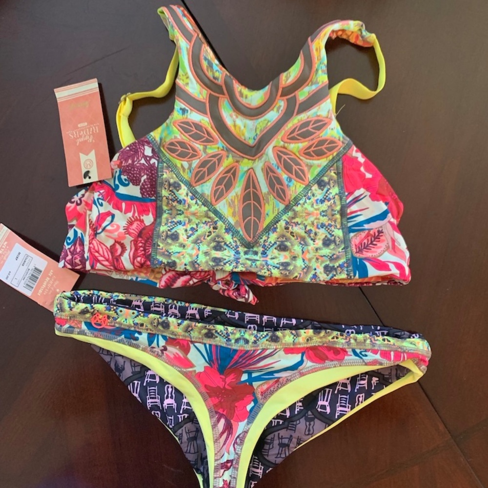Royal Rider Abstract Bikini Reversible